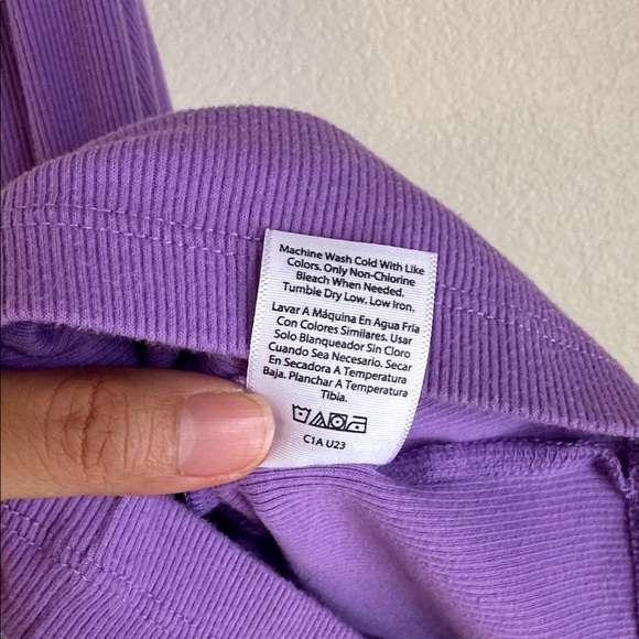 ❄️Wonder Nation Purple Ribbed Tank❄️ - Picture 6 of 7